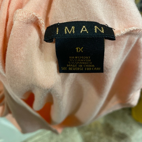 Iman Orange Top Size 2X - Picture 3 of 3